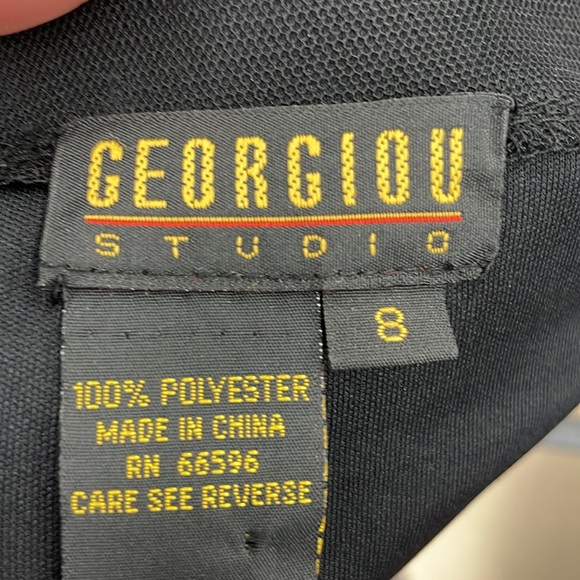 Jet Black Embroidered long skirt - Picture 4 of 4